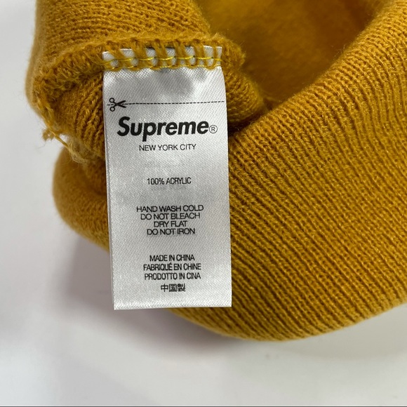 Supreme Mustard Color Demon Beanie Snow Cap Hat - Picture 3 of 6